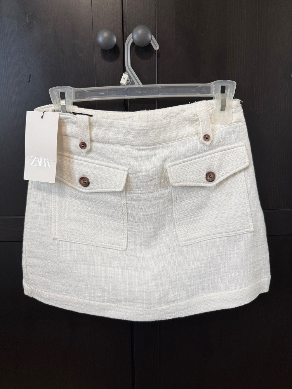 ZARA NWT Textured Skort